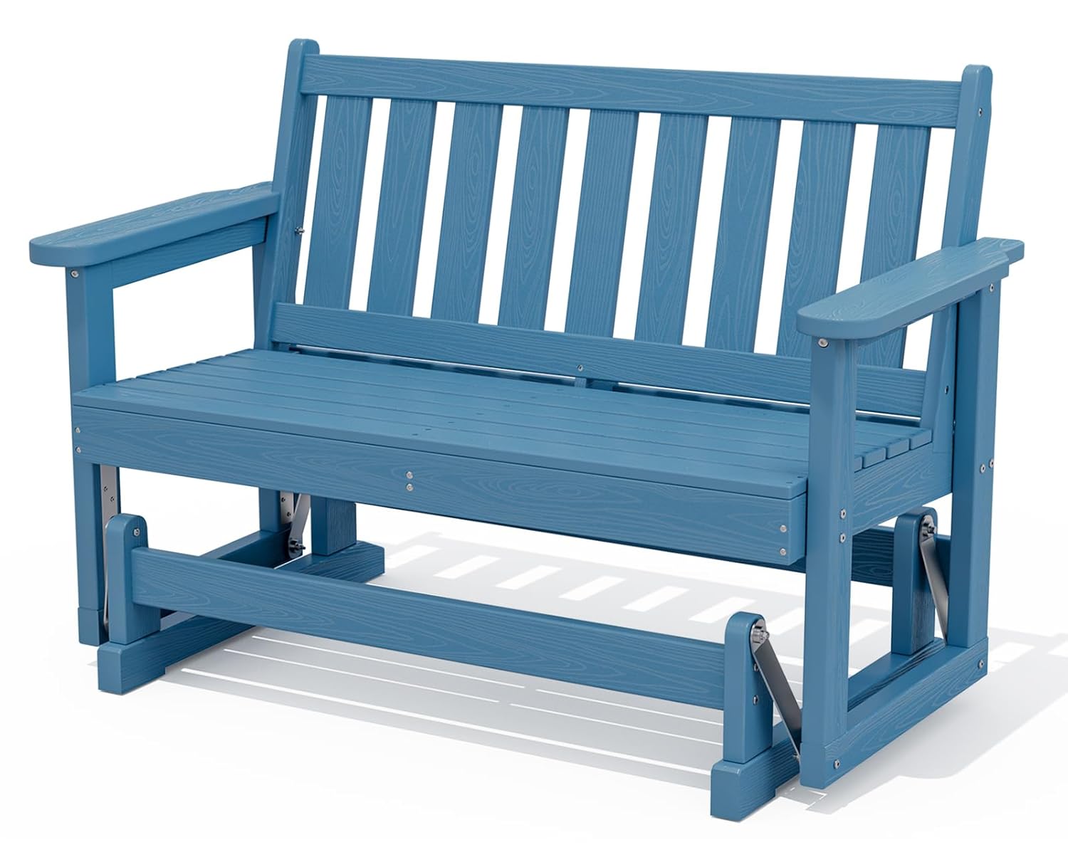 Outdoor Furniture Hdpe - 2-Seat HDPE Patio Glider Rocking Chair