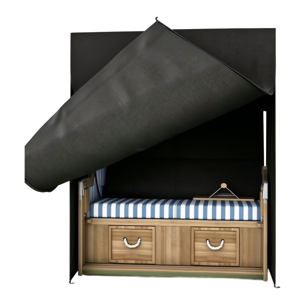 Outdoor Furniture Black - Black Oxford Cloth Outdoor Swing Cover
