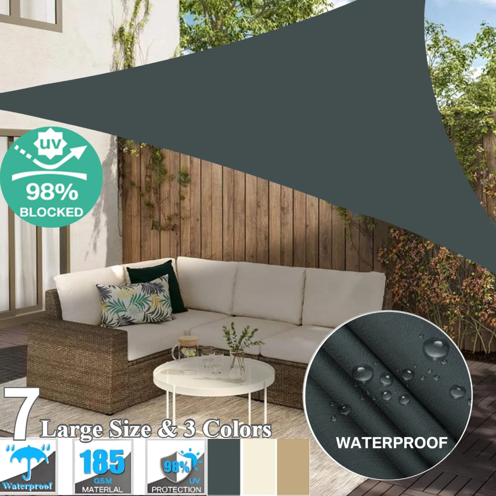 Outdoor Furniture Hdpe - 7M/5M/3M/2M Large Triangle Waterproof Sun Shade