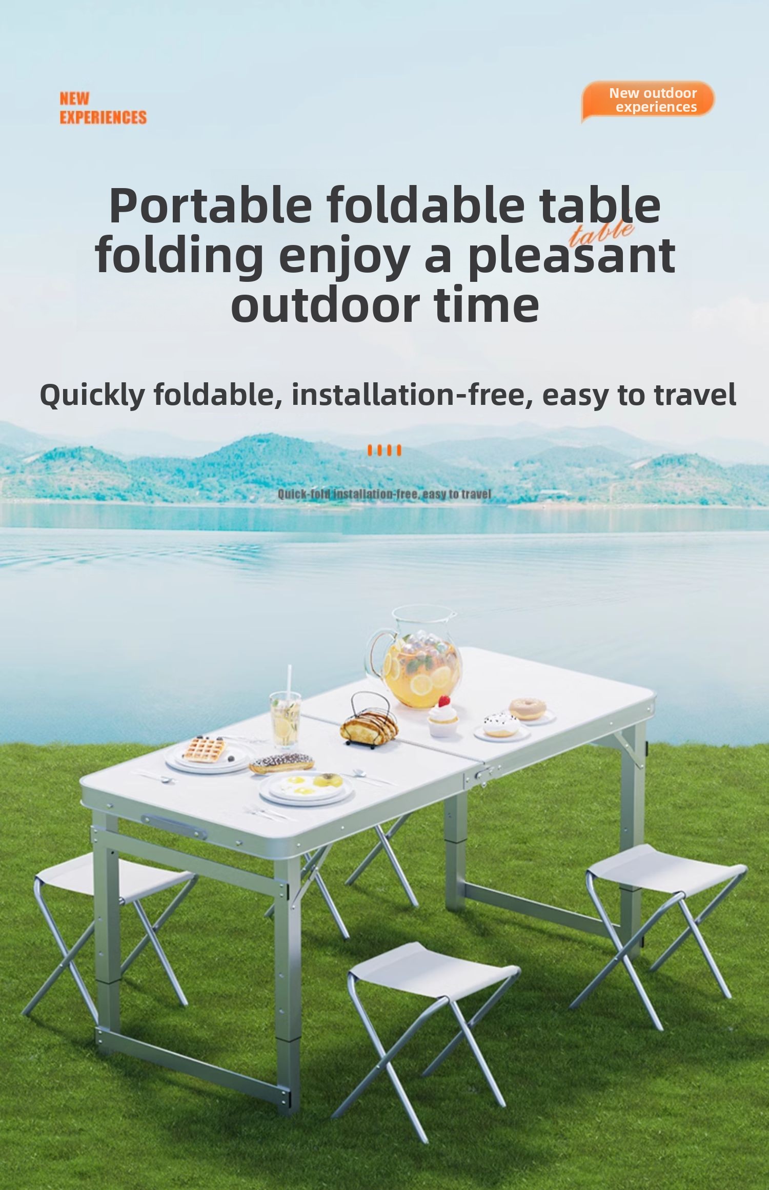 Folding tables for street vend - Outdoor Furniture Vendors บทวิจารณ์และราคา