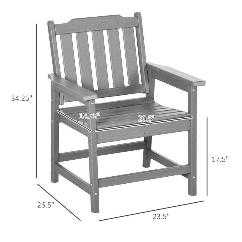 All-Weather Patio Chair, HDPE  - Outdoor Furniture Hdpe บทวิจารณ์และราคา