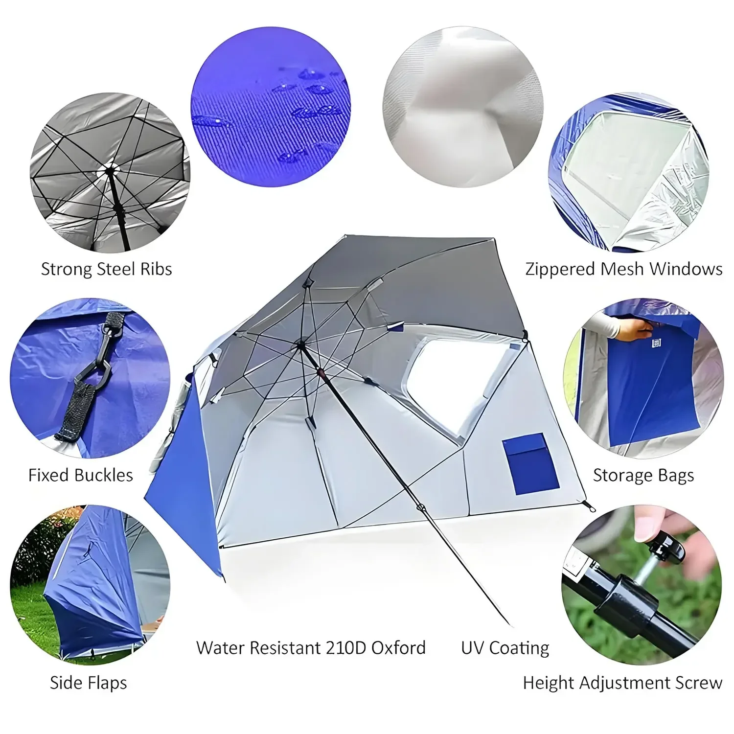 2 Meter Awning Sport-umbrella  - Outdoor Furniture Xl บทวิจารณ์และราคา