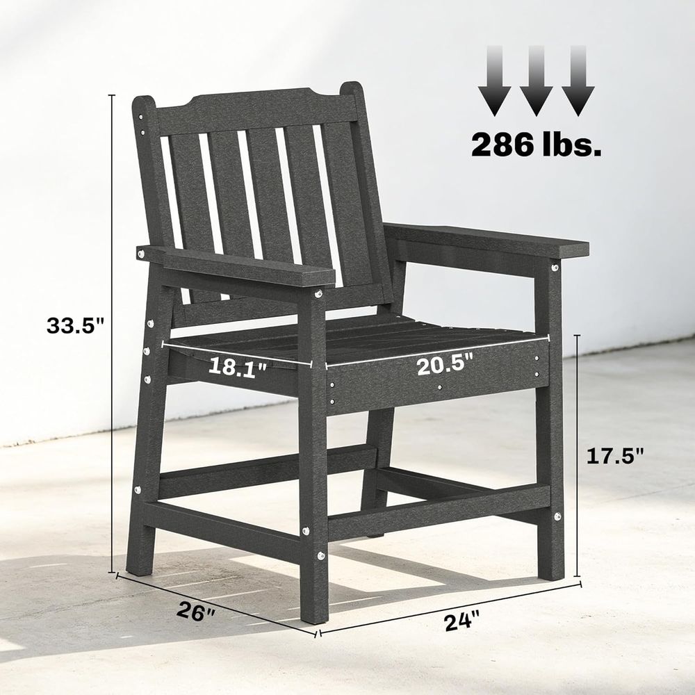 Durable HDPE 2-Piece Patio Din - Outdoor Furniture Hdpe บทวิจารณ์และราคา