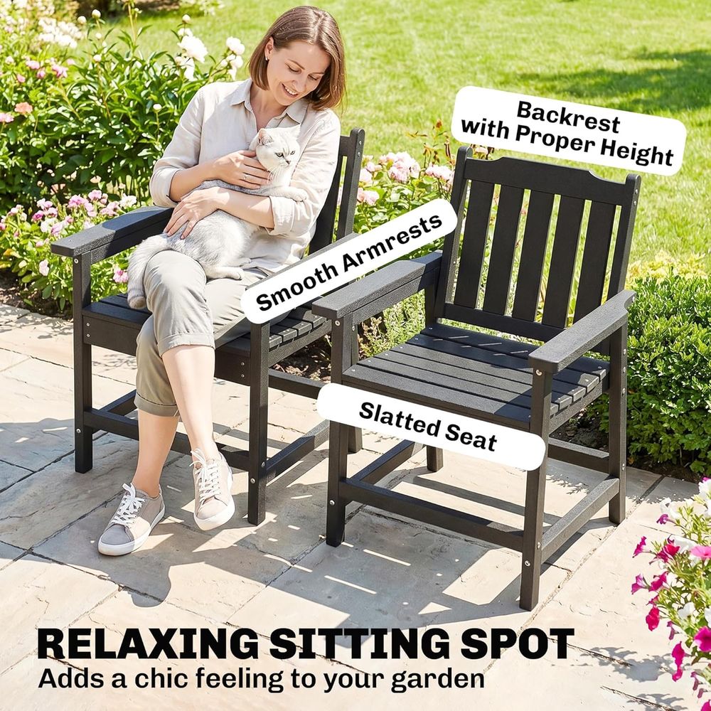 Durable HDPE 2-Piece Patio Din - Outdoor Furniture Hdpe บทวิจารณ์และราคา