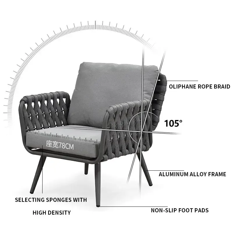 -Modern Style Grey Aluminum Ga - Outdoor Furniture From China บทวิจารณ์และราคา