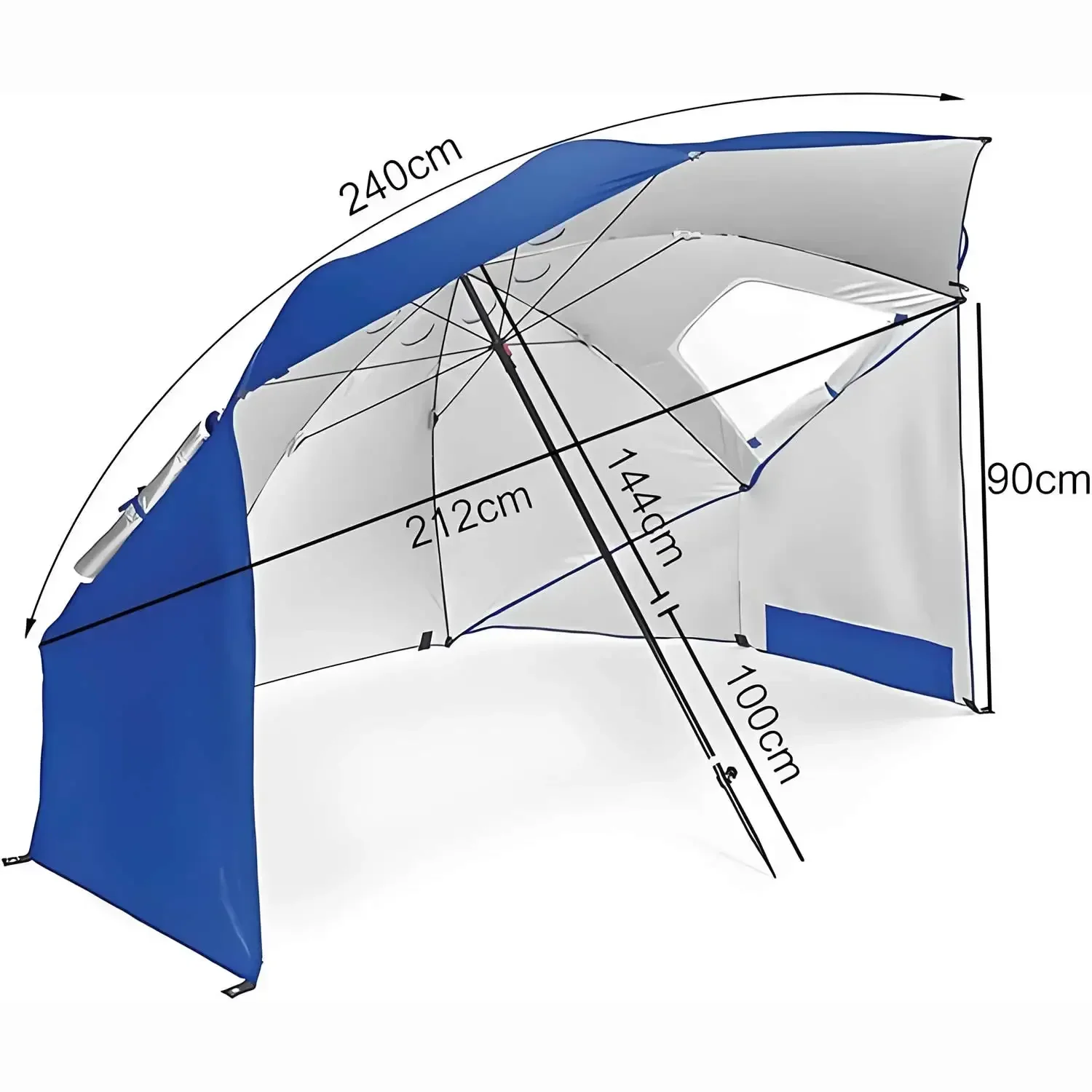 2 Meter Awning Sport-umbrella  - Outdoor Furniture Xl บทวิจารณ์และราคา