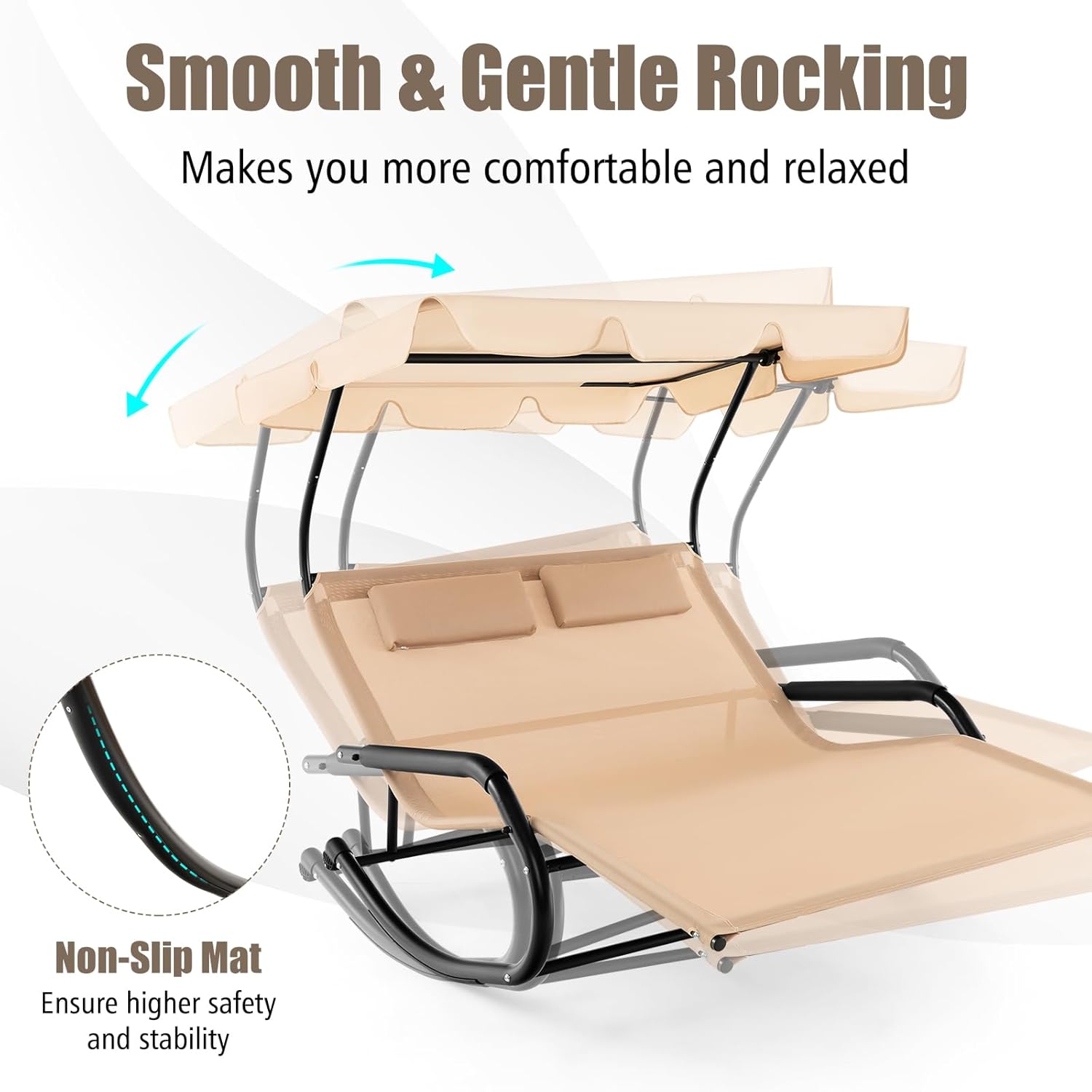 2 Person Adjustable Canopy Lou - Outdoor Furniture Xl บทวิจารณ์และราคา