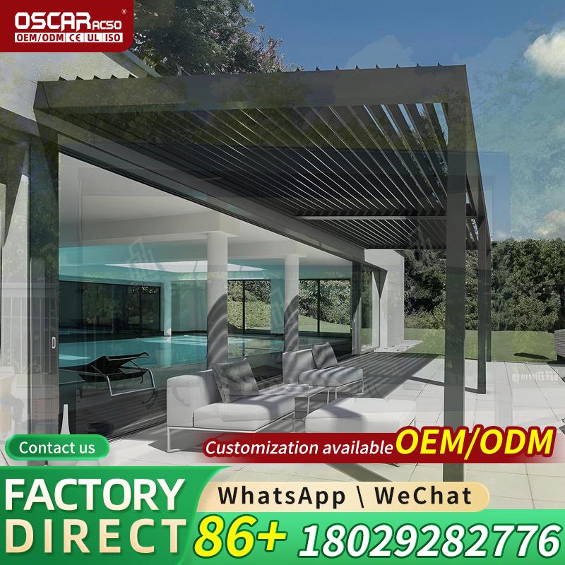 Rainproof Aluminum Louver Perg - Outdoor Furniture Prices บทวิจารณ์และราคา