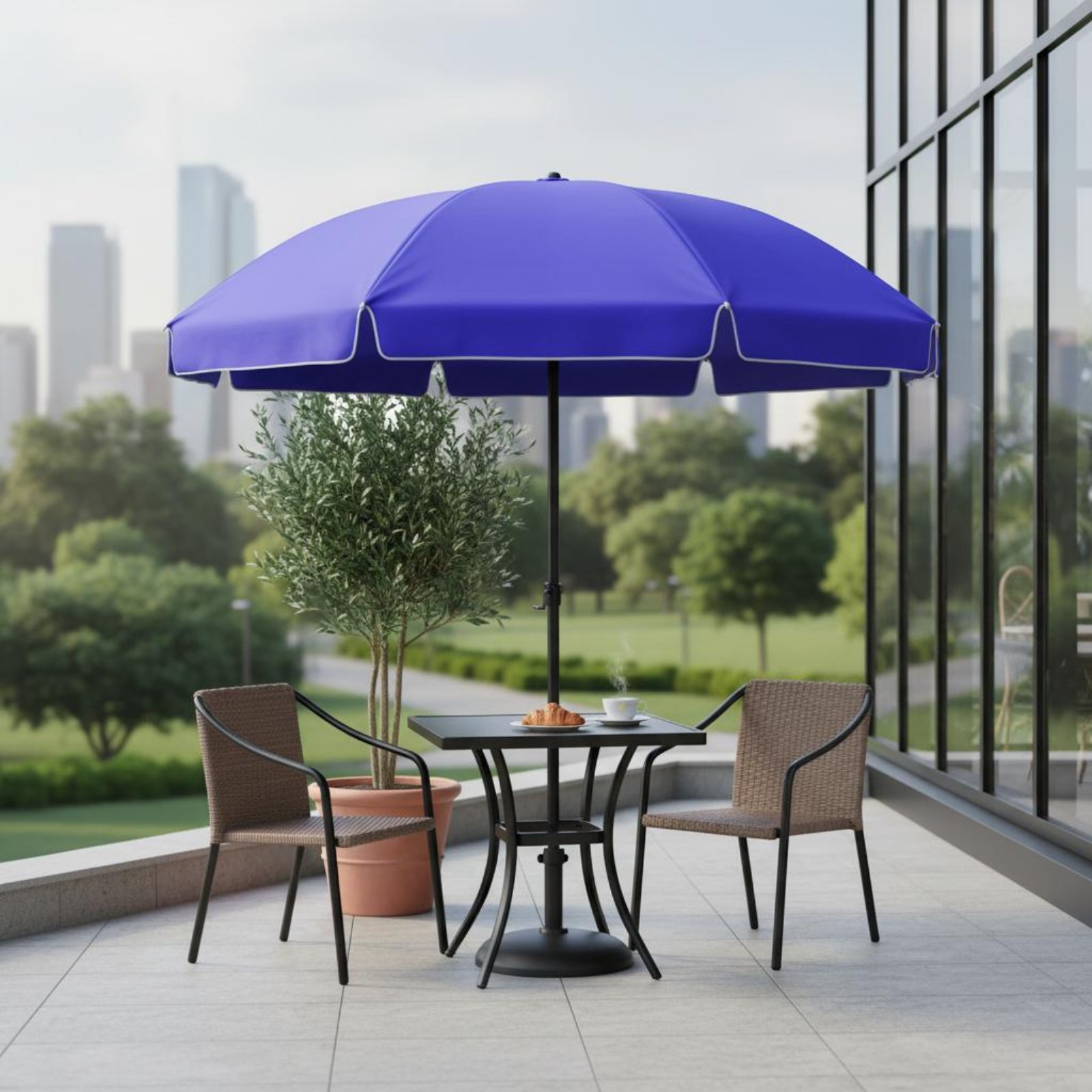 Round Weatherproof Umbrella Wa - Outdoor Furniture Vendors บทวิจารณ์และราคา