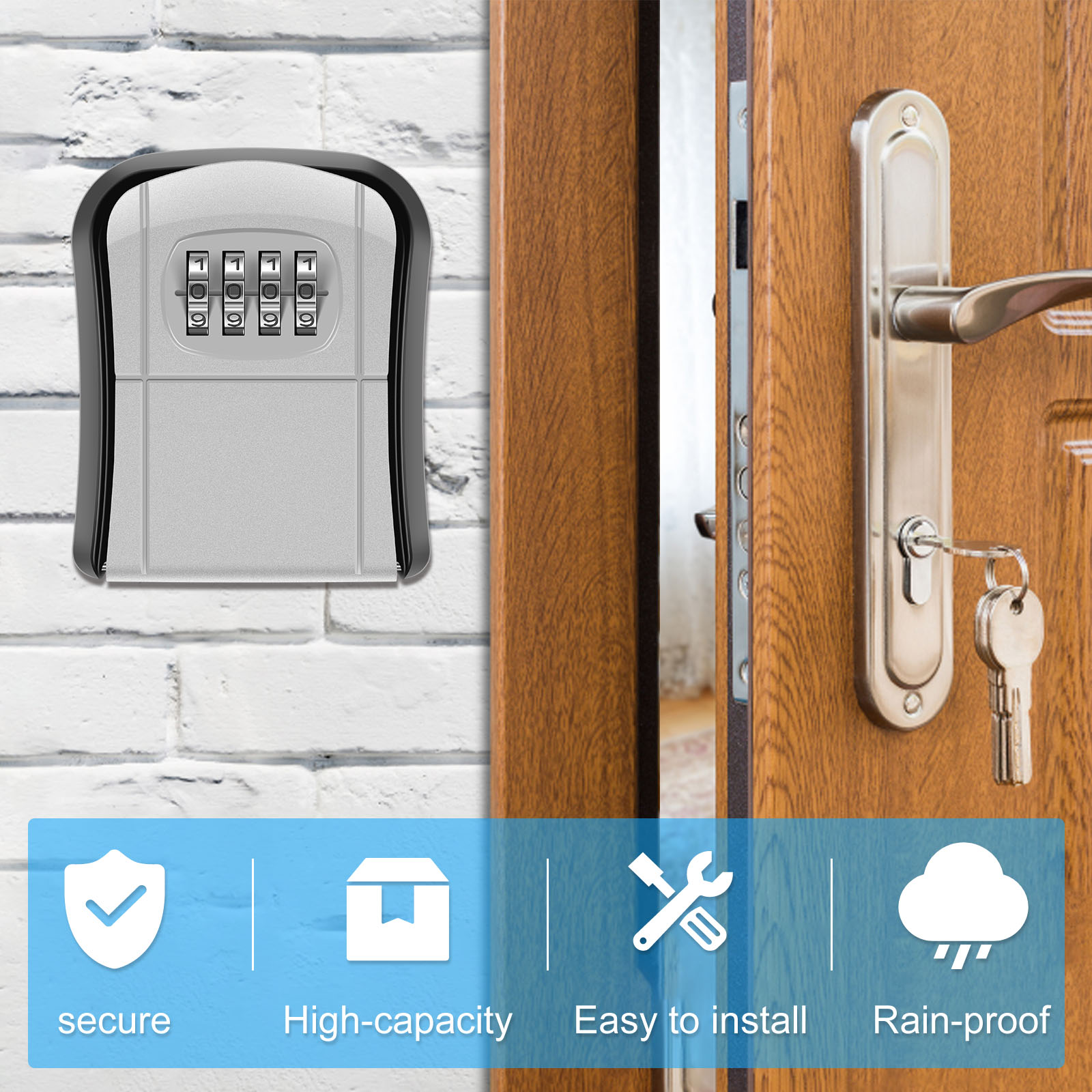 Key Safe Box for Outside Wall  - Outdoor Furniture Warehouse บทวิจารณ์และราคา