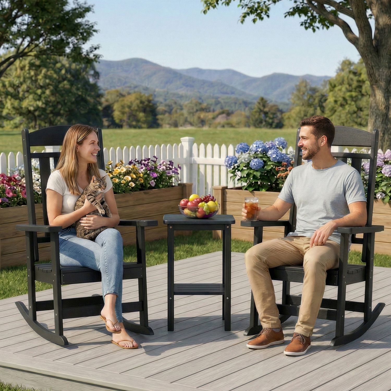 FOOWIN 2pcs Oversized High Bac - Outdoor Furniture Hdpe บทวิจารณ์และราคา