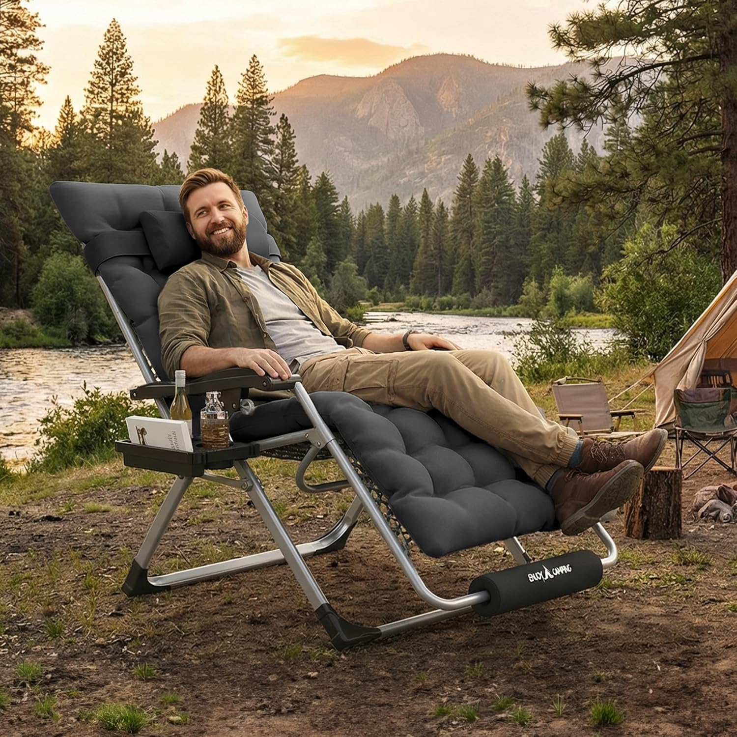 XL Oversized Zero Gravity Chai - Outdoor Furniture Xl บทวิจารณ์และราคา