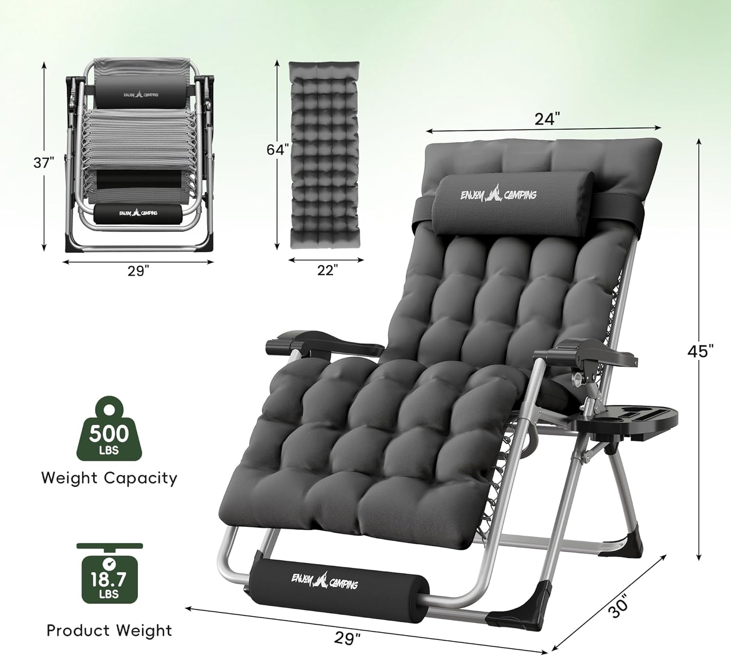 XL Oversized Zero Gravity Chai - Outdoor Furniture Xl บทวิจารณ์และราคา