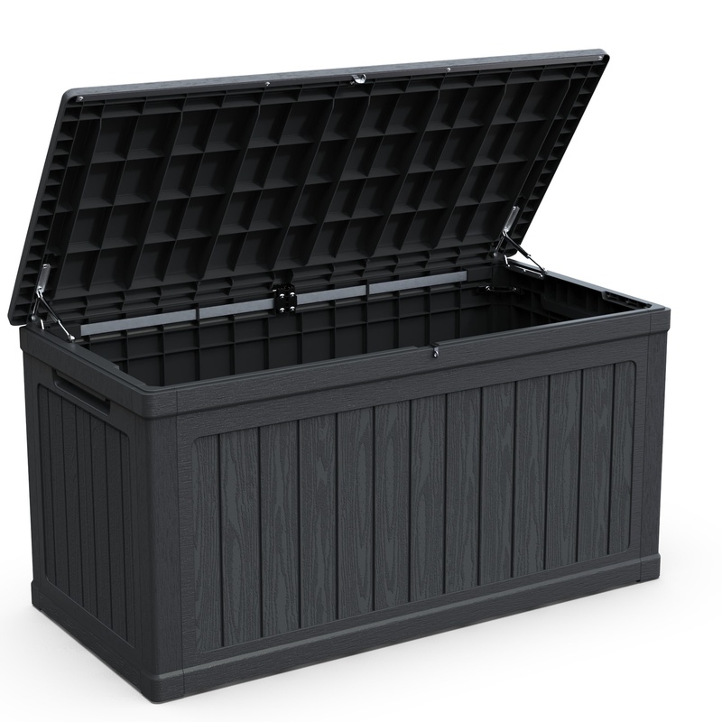 XXL Outdoor Storage Box for Pa - Outdoor Furniture Black บทวิจารณ์และราคา