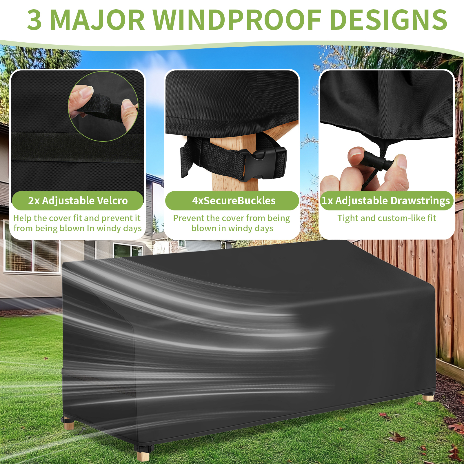 Waterproof Patio Chair Dust Co - Outdoor Furniture Sunbrella บทวิจารณ์และราคา