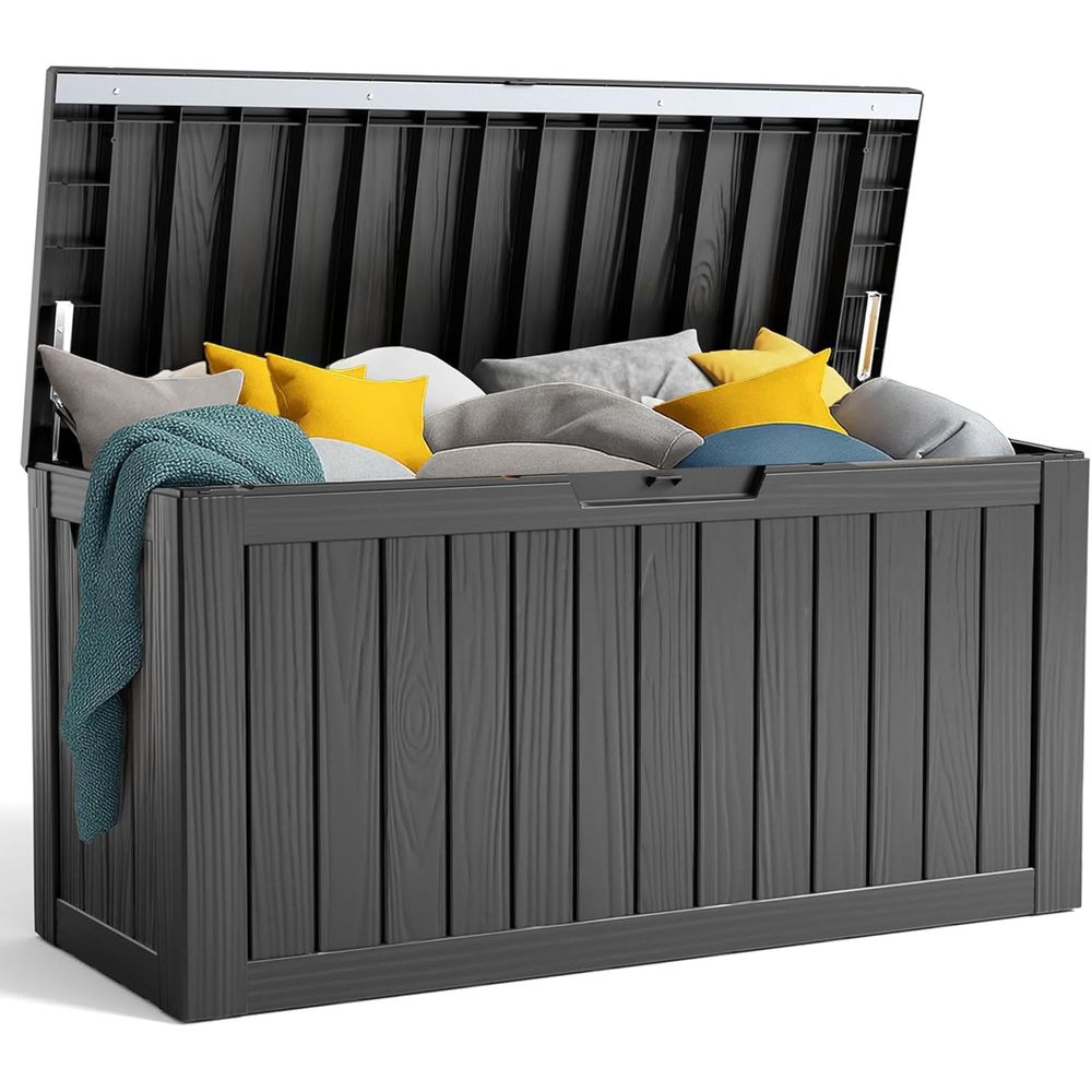 90 Gallon Lockable Outdoor Dec - Outdoor Furniture Black บทวิจารณ์และราคา