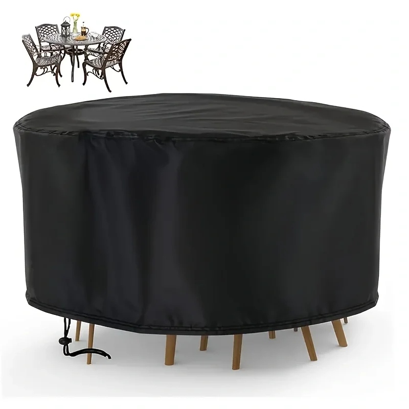 Waterproof Round Patio Furnitu - Outdoor Furniture Black บทวิจารณ์และราคา