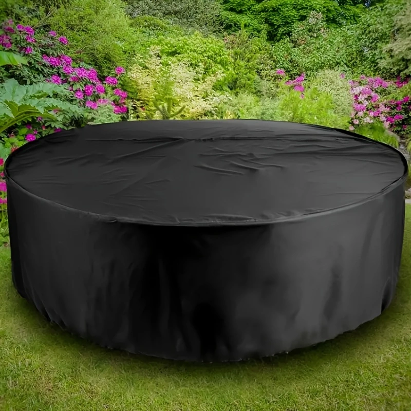 Waterproof Round Patio Furnitu - Outdoor Furniture Black บทวิจารณ์และราคา
